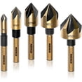Tri Bit Set NEIKO 10218A Countersink Drill Bit Set for Wood and Metal, 1/4” Tri ...