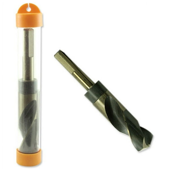 NEIKO 10235B 13/16 Drill Bit for Metal, 1/2 Shank, Silver and Deming, 135 Split Point, High Speed Steel Drilling Bit for Metals, Wood, Plastics, Composite Materials