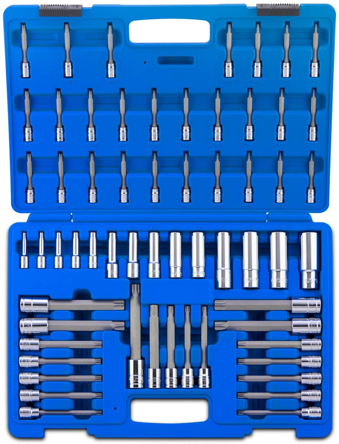 NEIKO 10287A Extra Long Socket Bits and Deep Socket Set 60 Piece S2