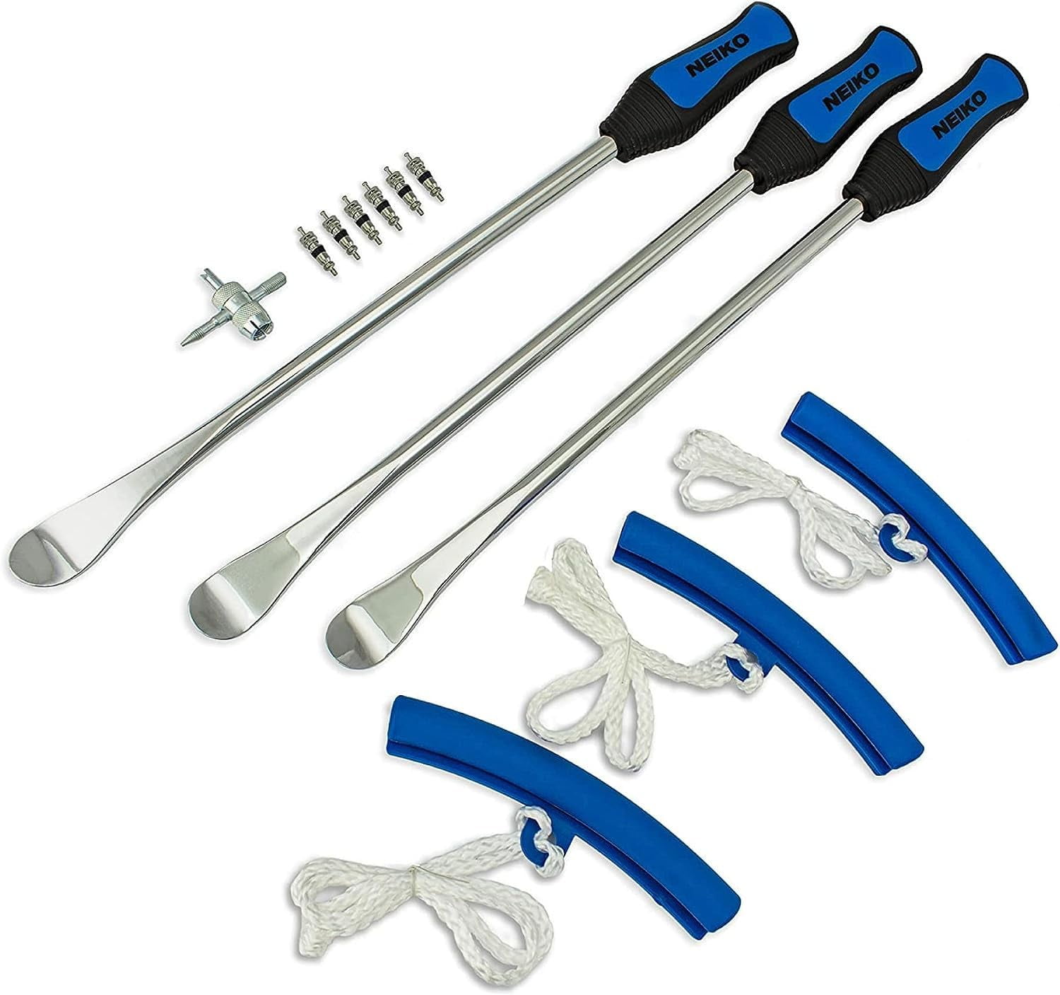 NEIKO 20601A 14.5” Steel Tire Spoons Tool Set, Tire Tools Include 3