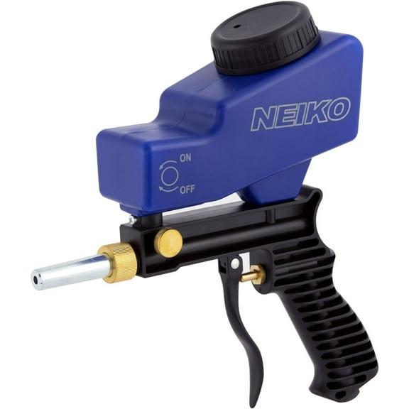 NEIKO 30068A Air Sand Blaster Gun | Remove Paint, Rust, Stains, and Grime on Surfaces | Gravity Feed | Replaceable Steel Nozzle