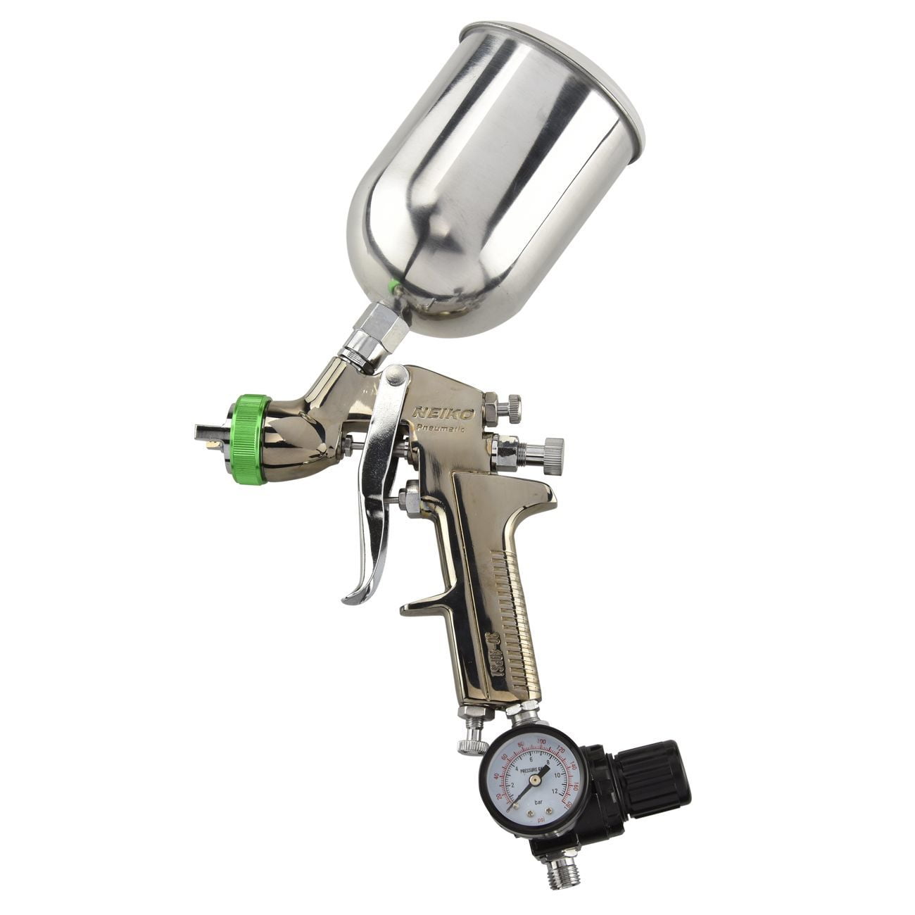 NEIKO 31214A Air Spray Paint Gun, HVLP with Gravity Feed, 1.5 MM Nozzle, 600 CC Capacity, Spray Gun Paint Sprayer for Walls, Automotive, Home Improvement