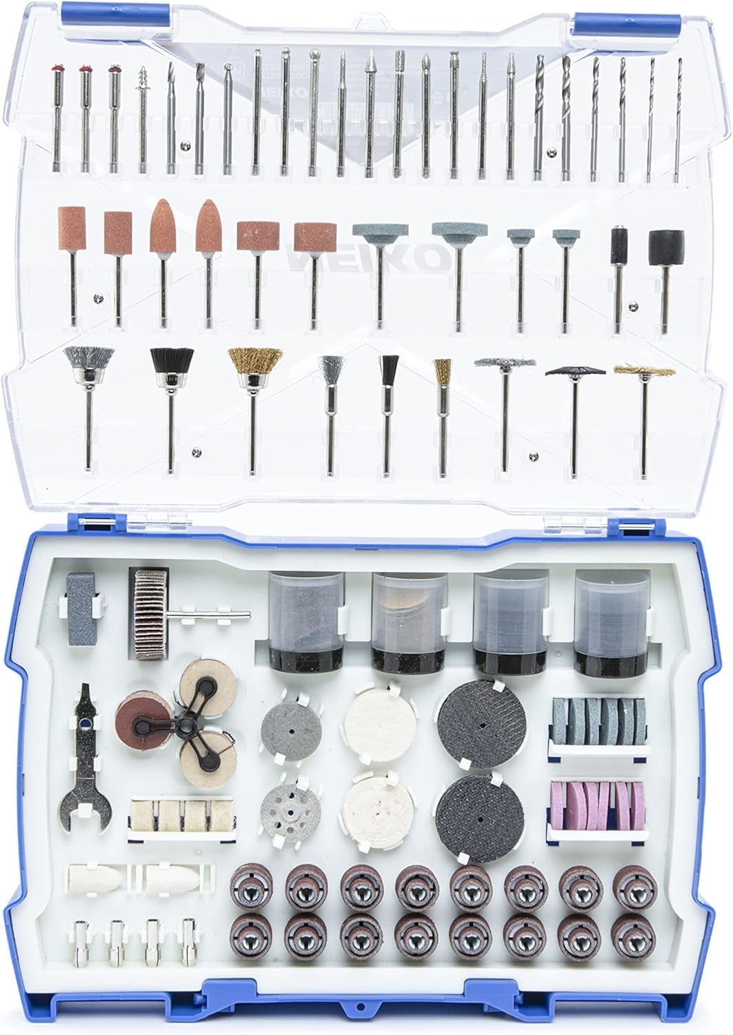 NEIKO 50492A 381pcs, Universal 1/8” Shank, Grinding, Rotary Tool Polishing Accessories Kit, Cordless