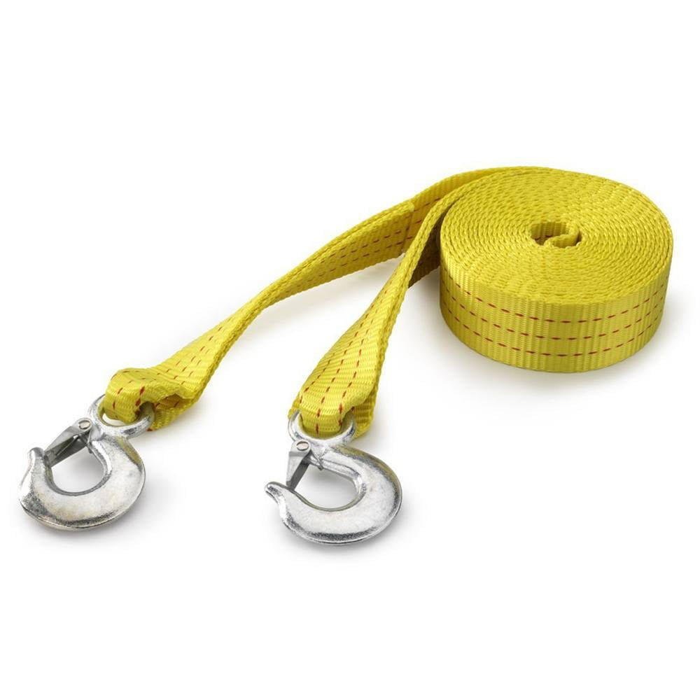 NEIKO 51005A HeavyDuty Tow Strap with Hooks, 2 Inches by 20 Feet