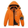 thumbnail image 1 of NEIKU Boy's Waterproof Ski Jacket Warm Winter Snow Coat Windproof Snowboarding Rain Jacket Orange 14-16 Years, 1 of 8