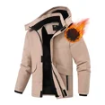 thumbnail image 1 of NEIKU Boys Winter Jacket Waterproof Fleece Lined Hooded Winter Puffy Cotton Coat Outdoor Jacket Khaki 6-7Y, 1 of 6
