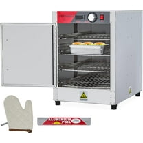 NEILA 4-Tier Hot Box Food Warmer 16"x23"x23", 850W Stainless Steel Heated Cabinet/Proofing Cabinet with Water Tray, Fits 1/1 Pans, Perfect for Pizza, Chicken, Patty, Pastry