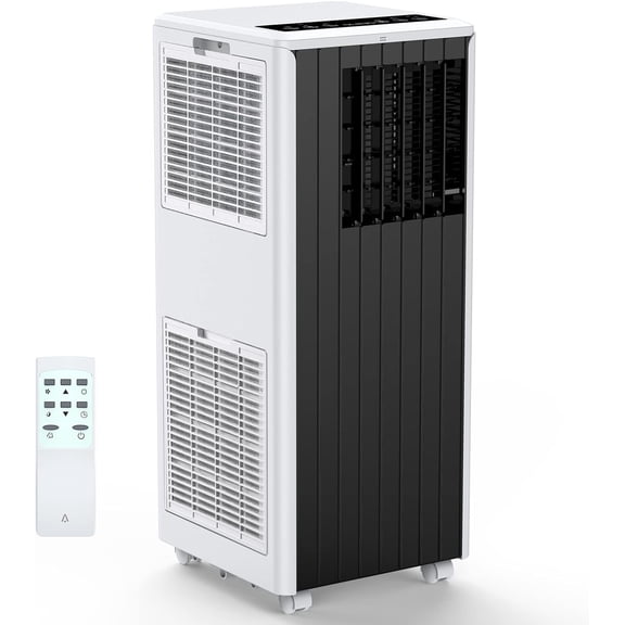 NEILA Portable Air Conditioner 8,000 BTUs 3-in-1 AC Unit with Cooling,and Dehumidifier Modes,Quiet Operation Remote Control Window Installation Kit, Ideal for Small Rooms up to 350 Sq.Ft,Grey