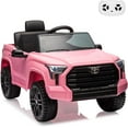 thumbnail image 1 of NEILA Toyota Licensed 12V Kids Ride on Truck Car Battery Powered Electric Fun Toys with Remote Control, Spring Suspension, 3 Speeds, LED Lights, Ride on Toy for 3-8 Years Boys & Girls (Pink), 1 of 7