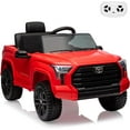 thumbnail image 1 of NEILA Toyota Licensed 12V Kids Ride on Truck Car Battery Powered Electric Fun Toys with Remote Control, Spring Suspension, 3 Speeds, LED Lights, Ride on Toy for 3-8 Years Boys & Girls (Red), 1 of 7