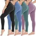 thumbnail image 1 of NEIRID 4 Pack Leggings for Women - High Waisted Tummy Control Yoga Pants for Workout Gym Black Leggings Plus Size Dance, 1 of 6