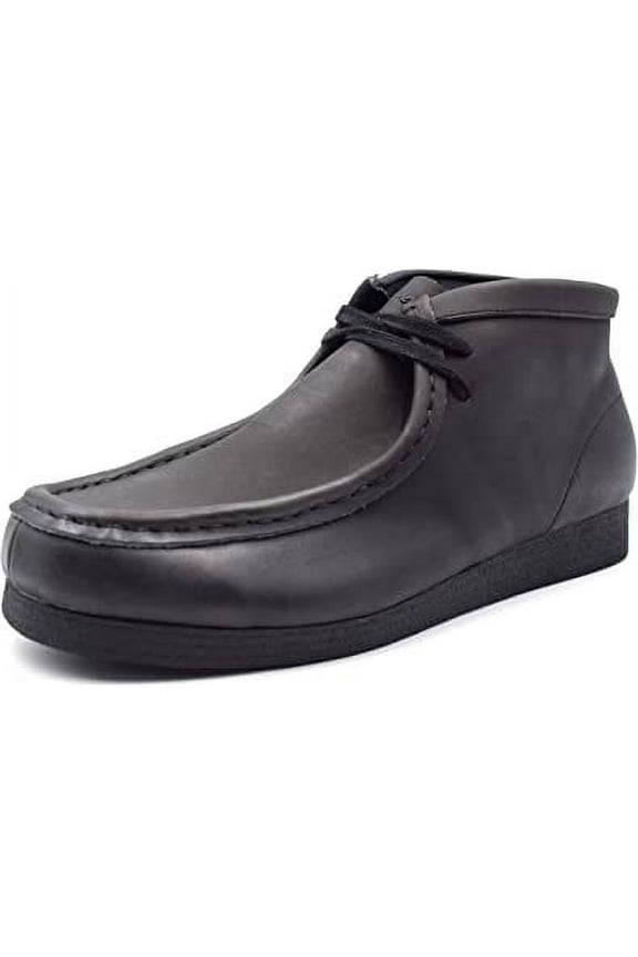 NEKTA/ke'nekt/Kingston Chukka Boots for Men - Men's High-Top Casual Boots Black 9.5