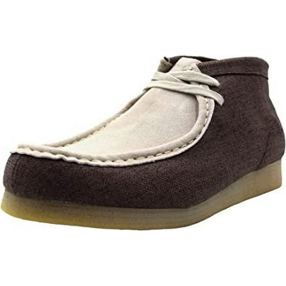 NEKTA/ke'nekt/Kingston Textile Chukka Boots for Men - Men's High-Top Casual Boots Brown/Tan 8