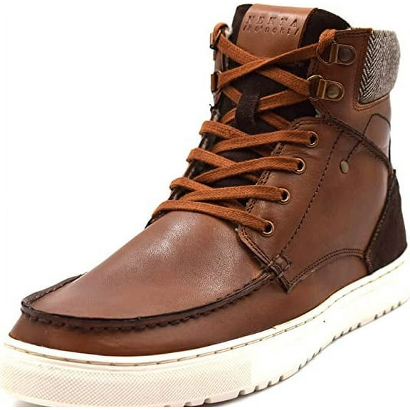 NEKTA /ke'nekt/ Men's Fashion Sneaker/Aviator/Brown 6.5