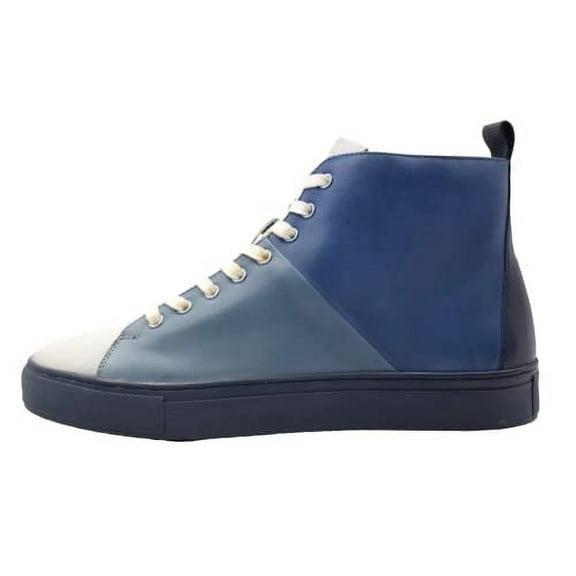 NEKTA /ke'nekt/ Men's High Top/Lace-up Fashion Sneakers Francis Blue 12