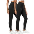 thumbnail image 1 of NELEUS ButterSoftFlex Womens High Waist Legging for Yoga Workout Athletic Pants with Waistband Pocket,Black+Black,US Size XL, 1 of 10