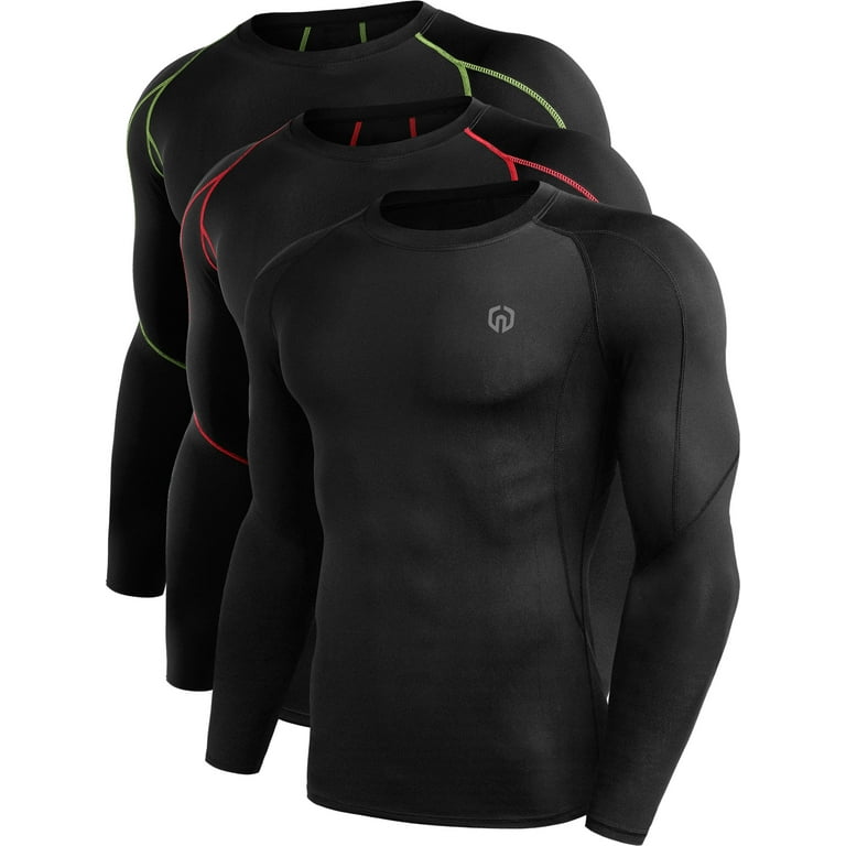NELEUS Men's Compression Baselayer Athletic Workout T Shirts, 5022  Black/Black/Black, X-Large price in Saudi Arabia,  Saudi Arabia