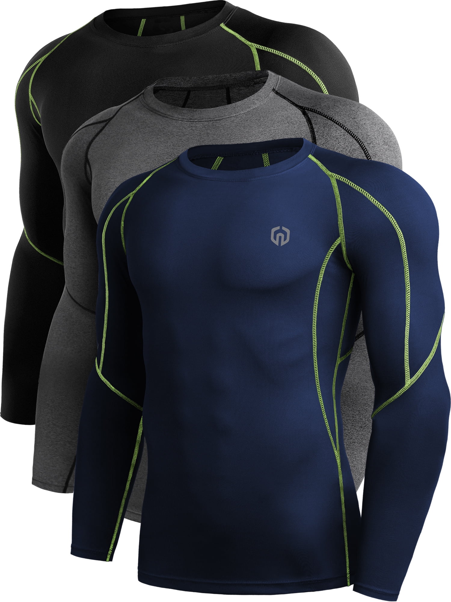 Men s DC Green Lantern Tight T Shirt Long Sleeve Slim Fit O Neck