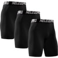 thumbnail image 1 of NELEUS Mens Plus Size Performance Compression Shorts Athletic Workout Underwear 3 Pack,Black,US Size 3XL, 1 of 8
