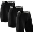 thumbnail image 1 of NELEUS Men's Performance Compression Shorts Athletic Workout Underwear 3 Pack,Black,US Size L, 1 of 8