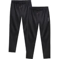 thumbnail image 1 of NELEUS Mens Plus Size Workout Athletic Pants Running Sweatpants With Pockets Relaxed Fit,Black+Black,US Size 2XL, 1 of 8