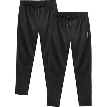 NELEUS Men's Workout Athletic Pants Running Sweatpants With Pockets Relaxed Fit,Black+Black,US Size XL