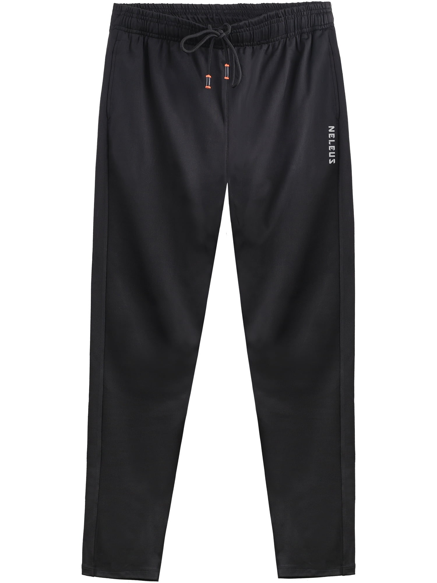NELEUS Men's Workout Athletic Pants Running Sweatpants With Pockets Relaxed  Fit,Black+Black,US Size XL