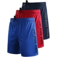 thumbnail image 1 of NELEUS Mens 7" Workout Running Shorts Athletic Shorts Lightweight with Pockets,Blue+Navy Blue+Red,US Size 2XL, 1 of 7