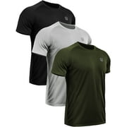 NELEUS Mens Dry Fit Long Sleeve Athletic Workout Shirts 3 Pack
