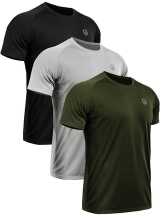 TEX2FIT Men's 3 Pack Active Sport Quick Dry T-Shirts (3 pcs Set)  (Black/Dark Green/Silver, S) : : Clothing, Shoes & Accessories