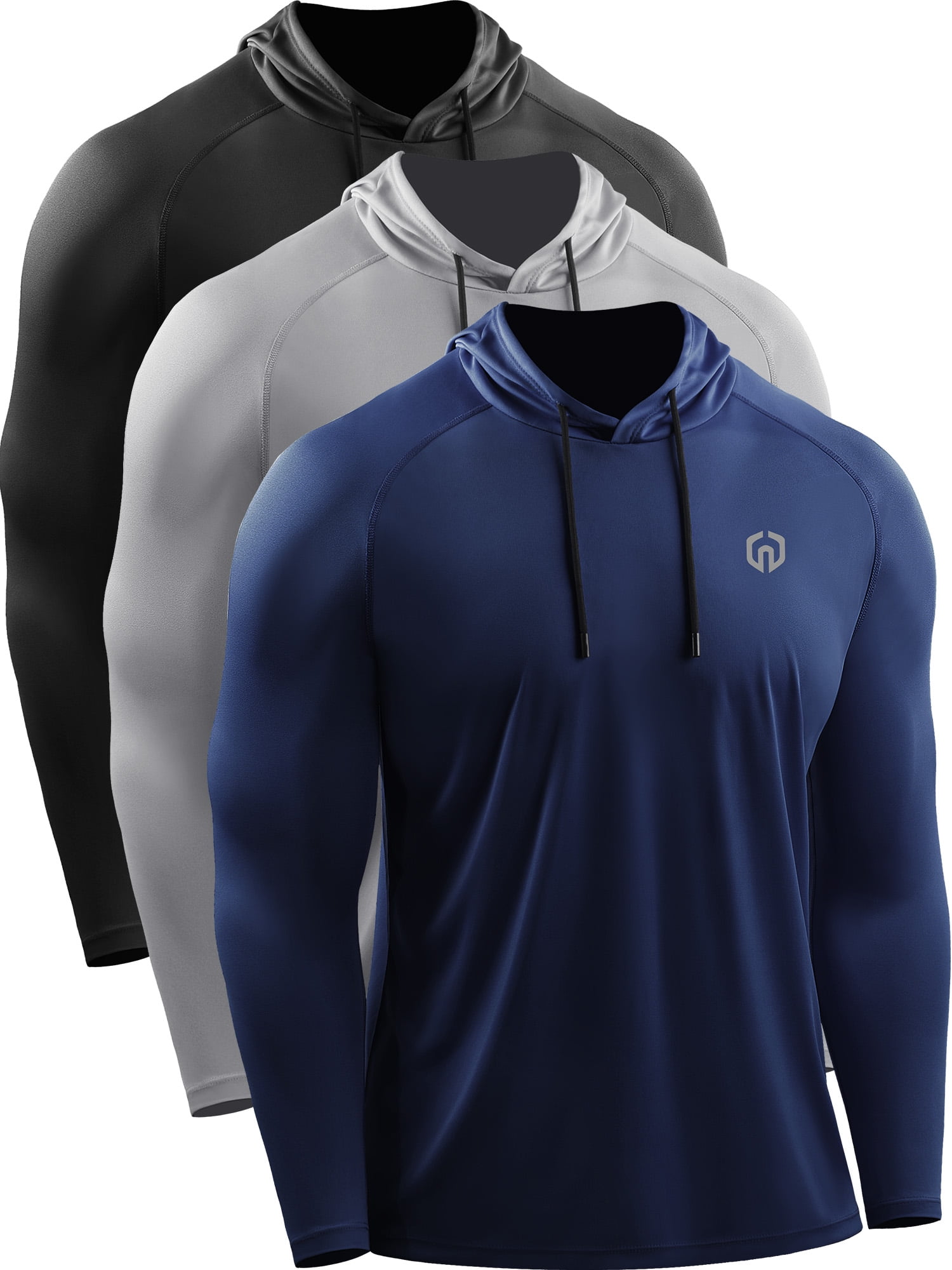 Free Shipping! NELEUS Men's UPF 50+ Long Sleeve Shirts Hoodies Sun ...