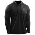 thumbnail image 1 of NELEUS Mens UPF 50+ Long Sleeve Shirts Hoodies Sun Protection Workout Dry Fit,Black,US Size 2XL, 1 of 7