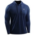 thumbnail image 1 of NELEUS Mens UPF 50+ Long Sleeve Shirts Hoodies Sun Protection Workout Dry Fit,Navy Blue,US Size 2XL, 1 of 6