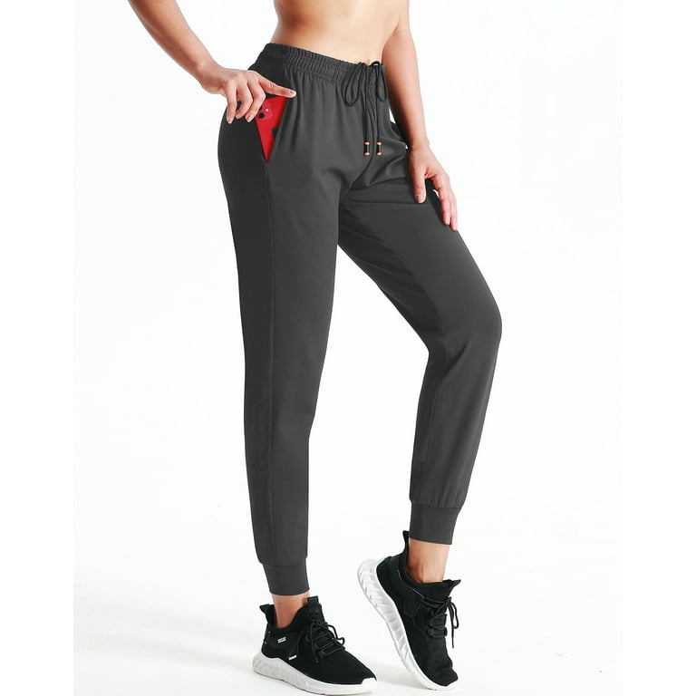 NELEUS Women s Clearance High Waist Sweatpants Running Workout Pants with Pockets Relaxed Fit Gray US Size 2XL Walmart