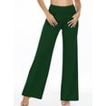 thumbnail image 1 of NELEUS Womens 31" Wide Leg Pants Athletic Yoga Stretch Loose Legging Casual Sweatpants with Pockets,Dark Green,US Size L, 1 of 12