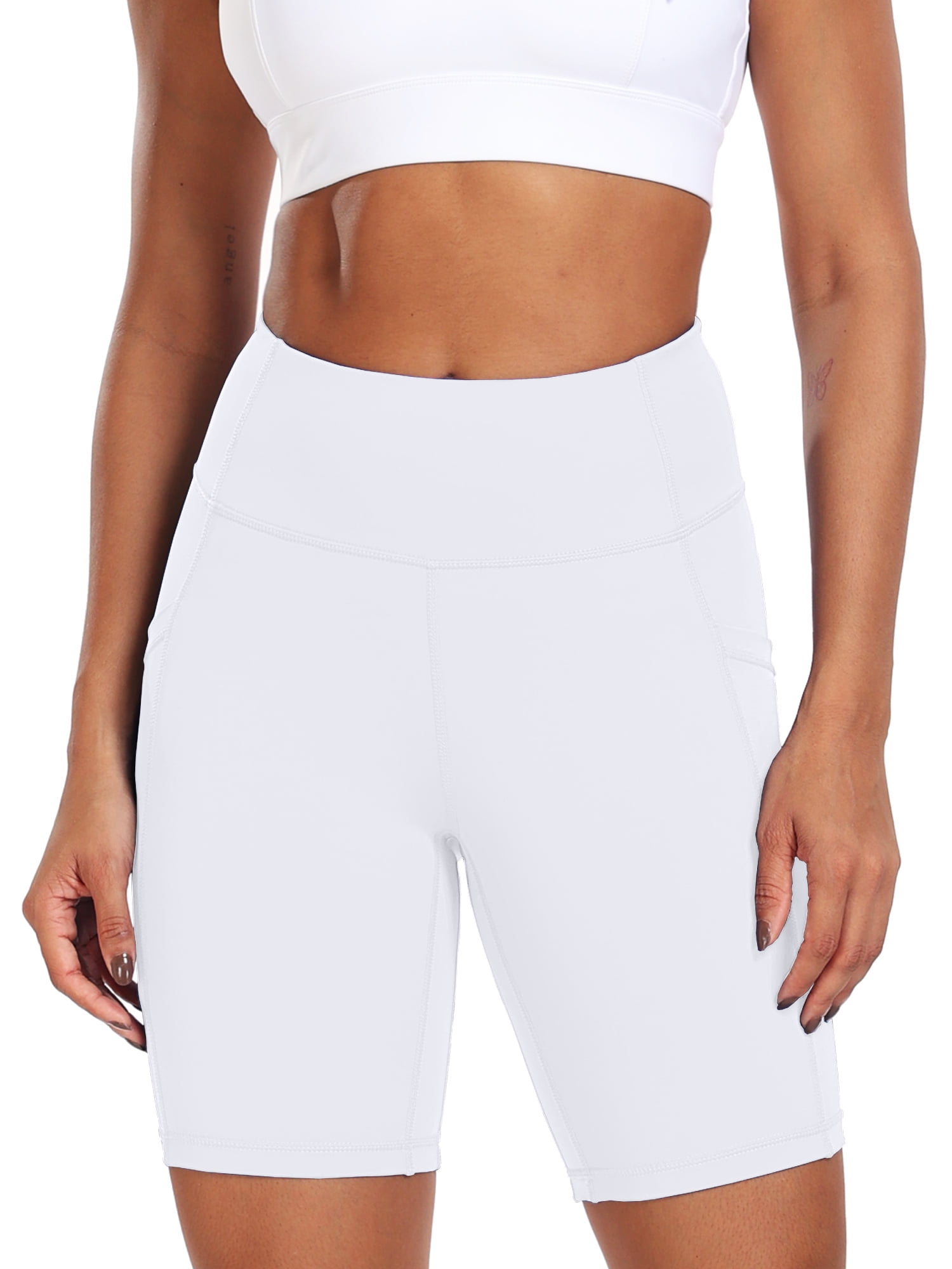 NELEUS Womens 8" High Waist Spandex Shorts Yoga Workout Biker Athletic ...