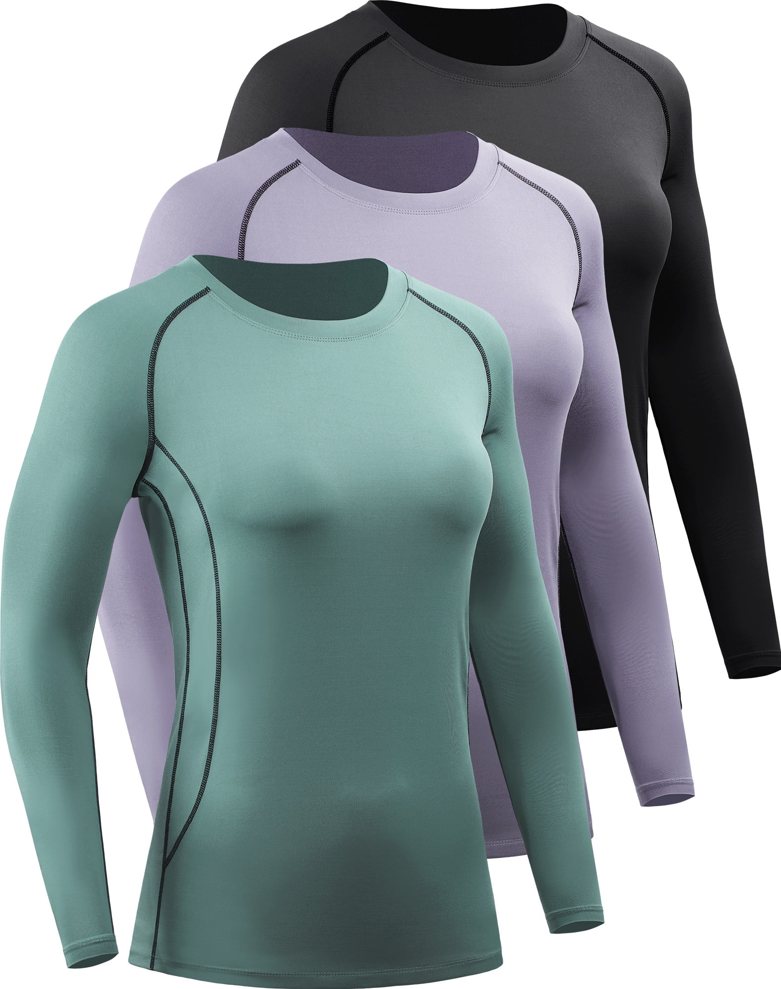 NELEUS Womens Athletic Compression Long Sleeve Yoga T Shirt Dry