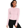 thumbnail image 1 of NELEUS Womens Athletic Jackets Zip Up Yoga Workout Jacket Short Coat Slim Fit With 2 Inner Pockets,Light Pink,US Size S, 1 of 9