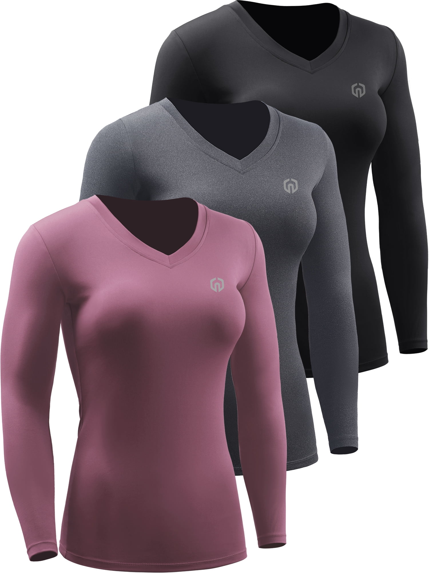 Danskin Now Women s Long Sleeve Thermal Tee Walmart