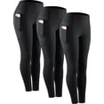 thumbnail image 1 of NELEUS Womens Compression Yoga Leggings for Workout High Waist Tummy Control with 2 Pockets,Black,US Size M, 1 of 9
