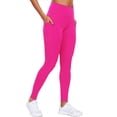 thumbnail image 1 of NELEUS Womens Plus Size High Waist Ankle Yoga Leggings Workout with Two Pockets,Rose Red,US Size 3XL, 1 of 11