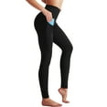 thumbnail image 1 of NELEUS Womens High Waist Running Workout Yoga Leggings with Side Pocket,Black,US Size L, 1 of 8