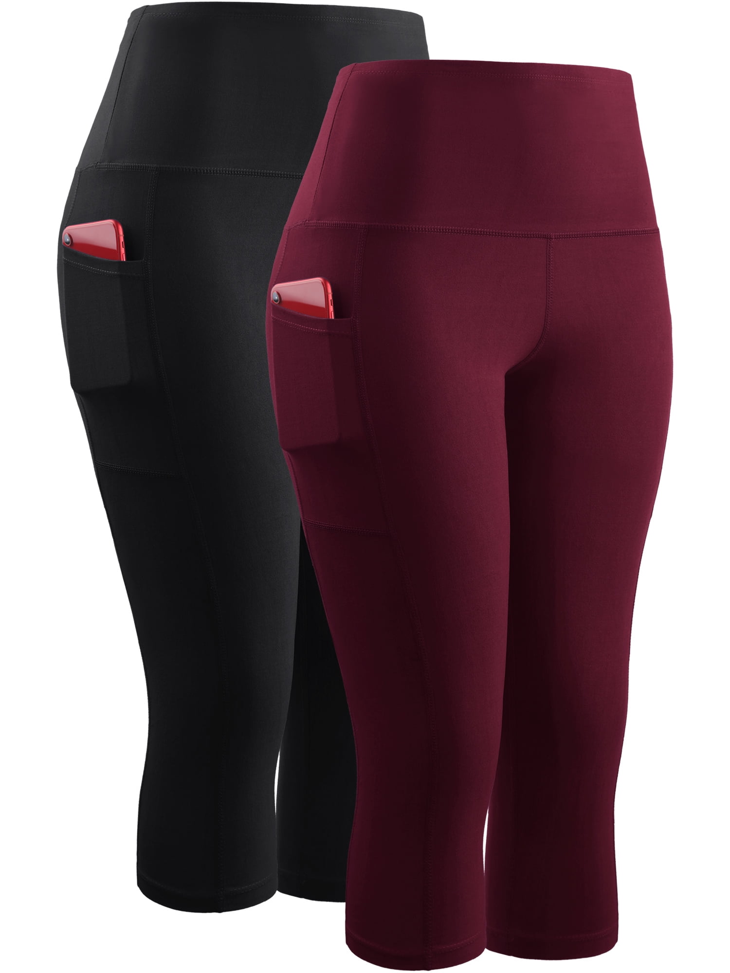 Women 3-Pack High Waist Capri Yoga Leggings
