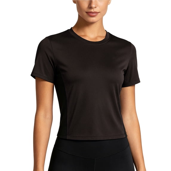 NELEUS Womens Workout Shirts Athletic Running Yoga Short Sleeve Tops Tight Fit Breathable Crewneck,Brownish Gray,US Size L