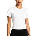 thumbnail image 1 of NELEUS Womens Workout Shirts Athletic Running Yoga Short Sleeve Tops Tight Fit Breathable Crewneck,White,US Size M, 1 of 10