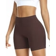 thumbnail image 1 of NELEUS Womens Workout Shorts High Waist Athletic No Front Seam Scrunch Butt Yoga Shorts 1 Pack, Coffee, US Size L, 1 of 7