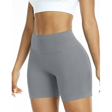 NELEUS Womens Workout Shorts High Waist Athletic Seamless Butty Lift Yoga Shorts 1 Pack, Gray, US Size XL