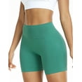 thumbnail image 1 of NELEUS Womens Workout Shorts High Waist Athletic No Front Seam Scrunch Butt Yoga Shorts 1 Pack, Lake Green, US Size M, 1 of 7