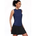 thumbnail image 1 of NELEUS Womens Plus Size Workout Tank Tops UPF50+ Loose Fit High Neck for Athletic Yoga Casual Tops,Navy Blue,US Size 2XL, 1 of 6