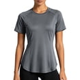 thumbnail image 1 of NELEUS Womens Plus Size Workout Tops for Activewear Athletic Gym Tee Casual Tops Loose Fit Quick Dry Crew Neck,Gray,US Size 2XL, 1 of 11